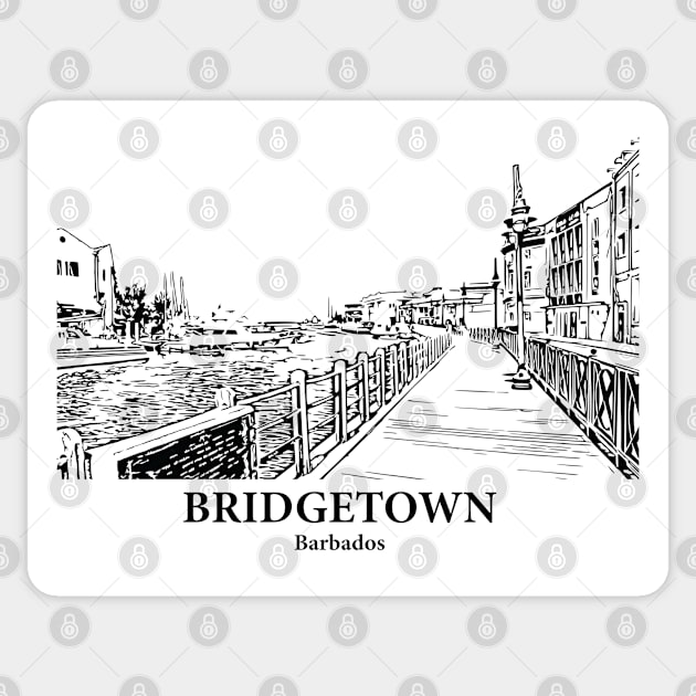 Bridgetown - Barbados Sticker by Lakeric